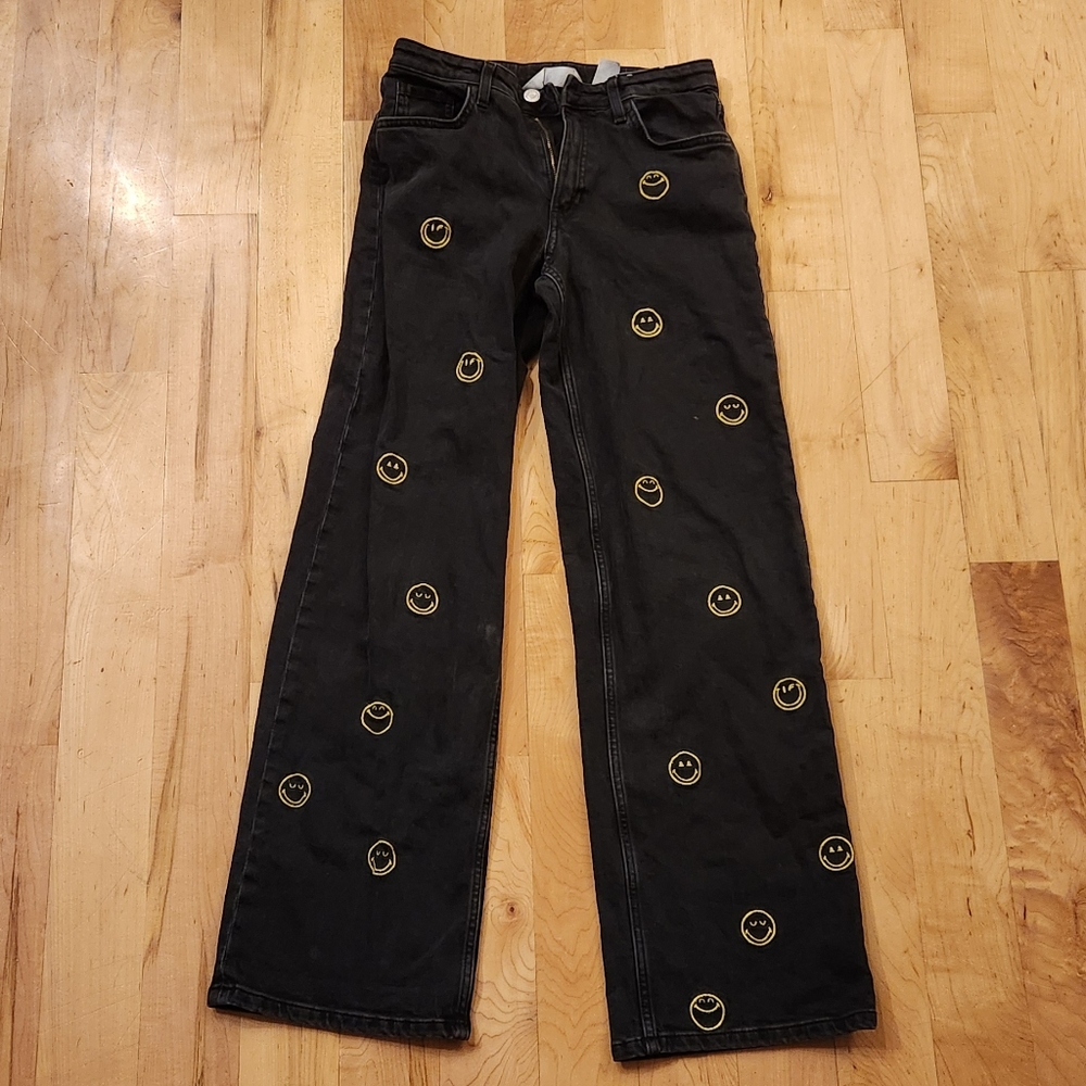 Smiley World denim pants